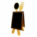 Double sided cutlery chalkboard