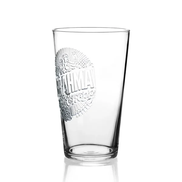 Emboss Effect Conical Pint Glass