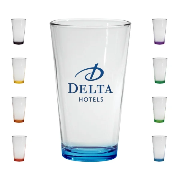 Sprayed Base Conical Pint Glass