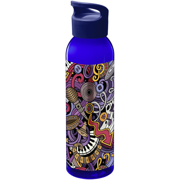 Sky 650 ml Tritan™ water bottle – Royal blue with logo
