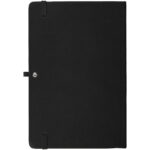 Theta A5 hard cover notebook – Solid black back view
