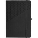 Theta A5 hard cover notebook – Solid black front view