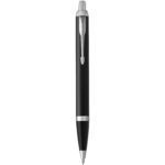 Parker IM ballpoint pen (blue ink) – Solid black front view