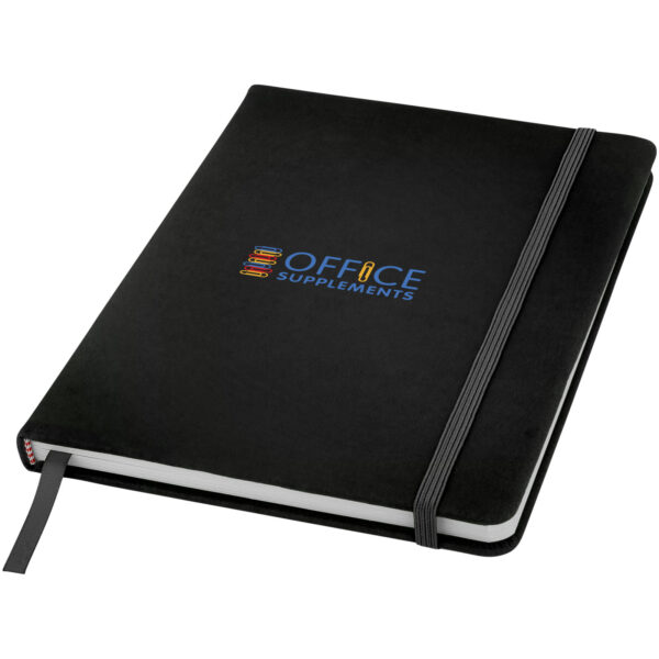 Spectrum A5 notebook with dotted pages – Solid black with logo