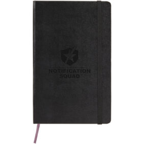 Moleskine Classic L hard cover notebook - plain – Solid black with logo