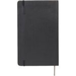 Moleskine Classic L soft cover notebook - squared – Solid black back view