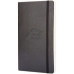Moleskine Classic L soft cover notebook - squared – Solid black with logo