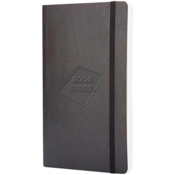 Moleskine Classic L soft cover notebook - squared – Solid black with logo