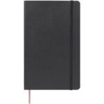 Moleskine Classic L soft cover notebook - squared – Solid black front view