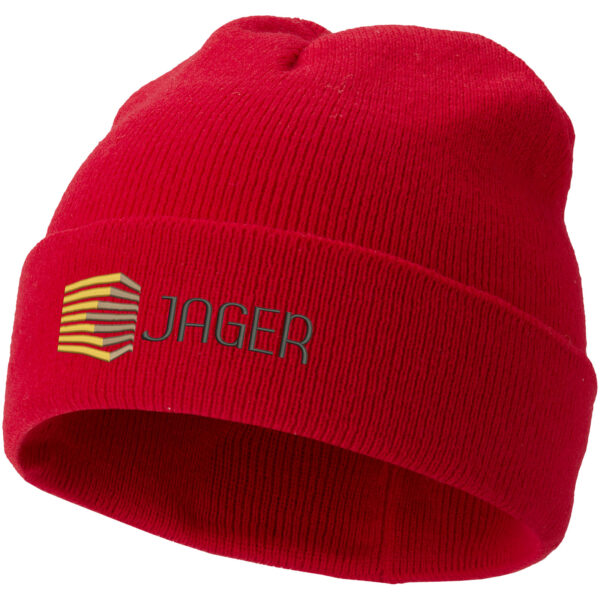 Irwin beanie – Red with logo