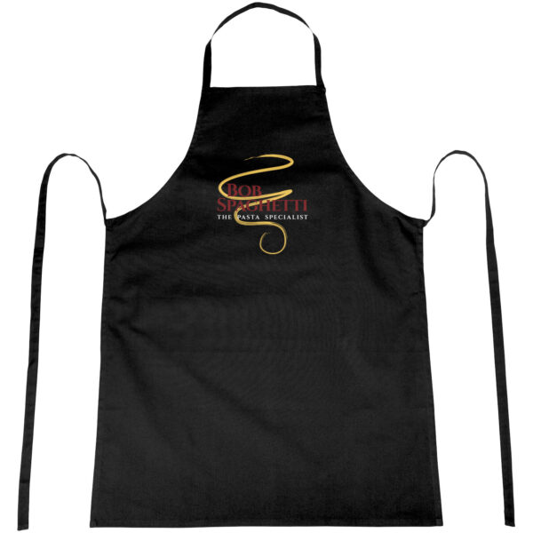 Reeva 180 g/m² apron – Solid black with logo