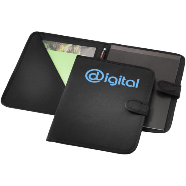 University A4 portfolio – Solid black with logo