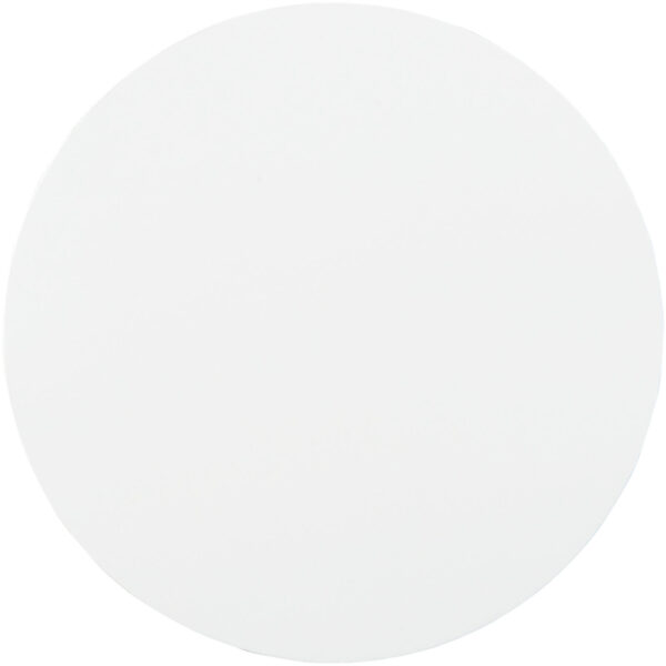 Q-Mat® round mouse mat – Solid black front view