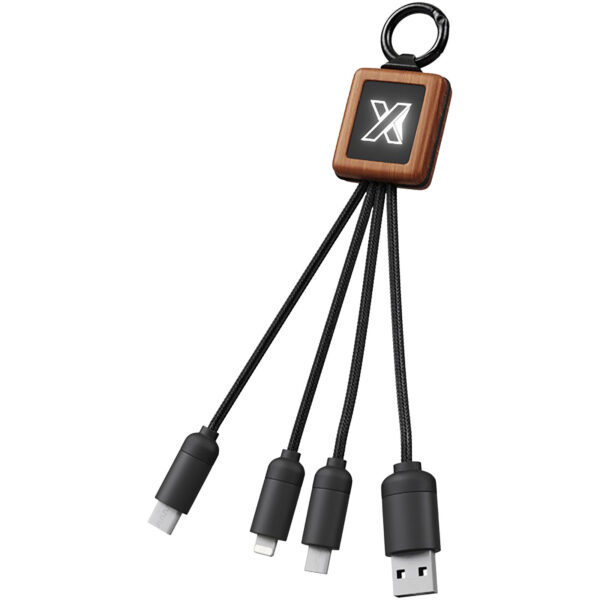 SCX.design C19 20W wooden easy to use cable – Wood with logo