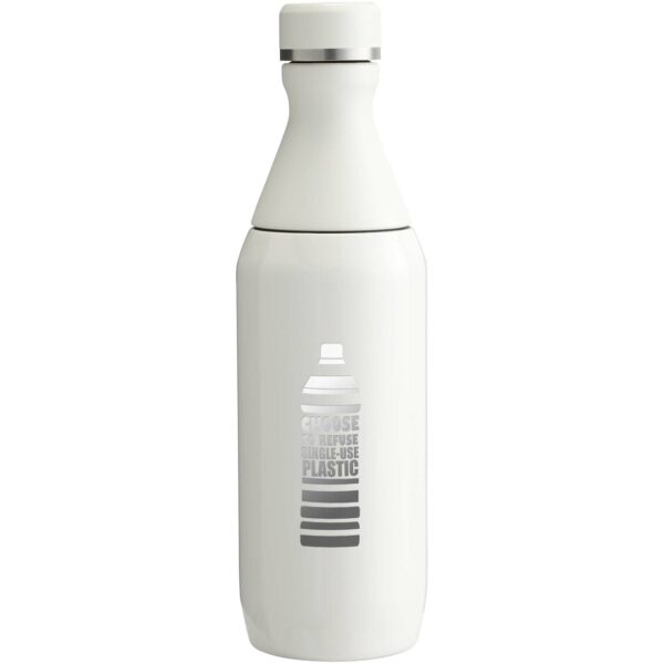 Stanley All Day Slim 350 ml water bottle – Cream with logo