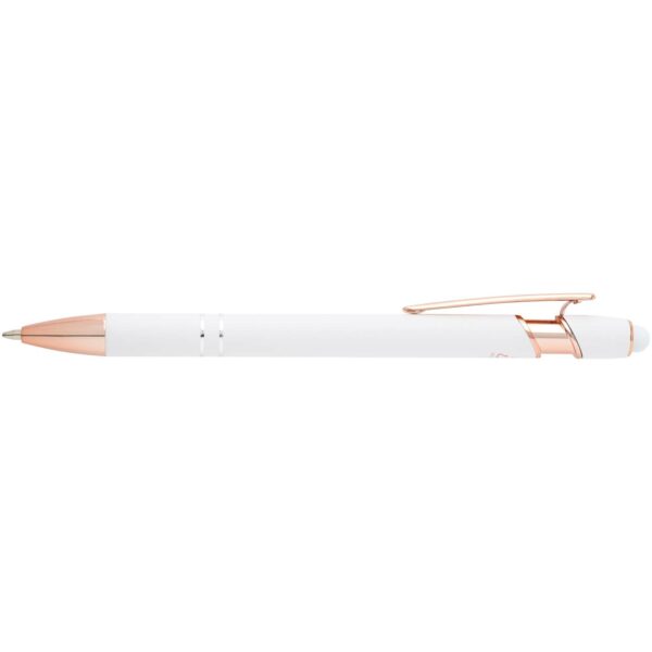 Nanna ballpoint pen with rose gold finish (black ink) – White front view