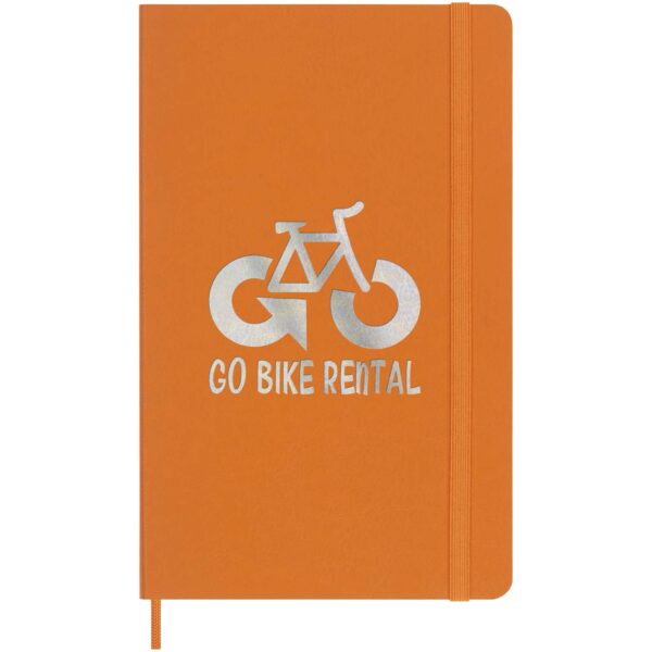 Moleskine 100% VEGEA® Capri L soft cover notebook - ruled – Orange with logo