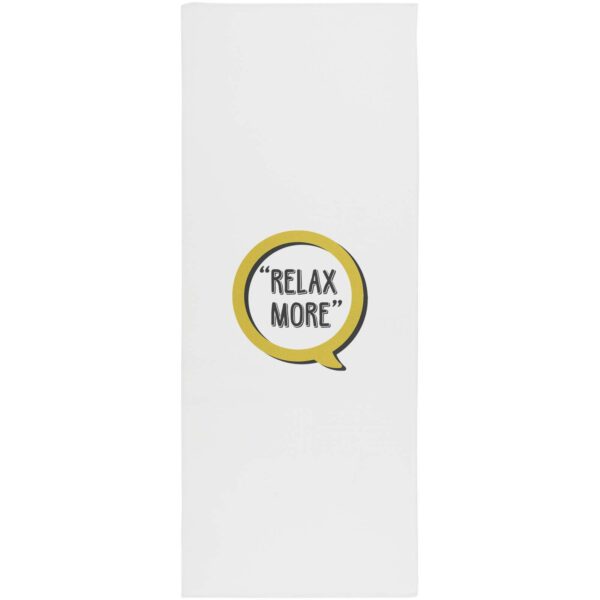 Althea sport towel 30x80 cm – White with logo