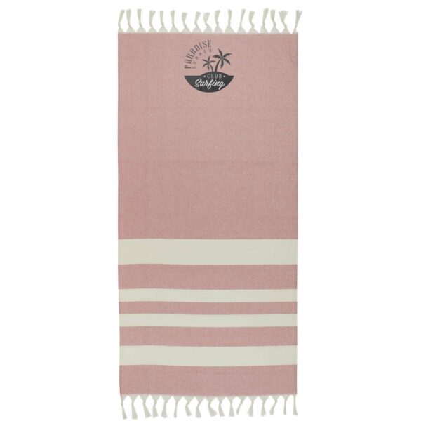Anders hammam towel 147 x 75.5 cm – Red with logo
