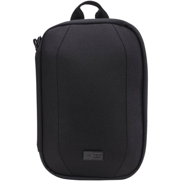Case Logic Invigo recycled accessories bag – Solid black front view