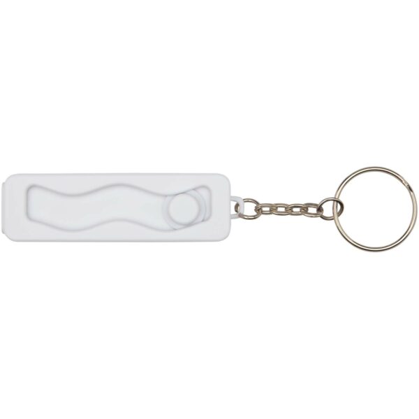 Aggia recycled plastic phone stand with fidget toy – White front view