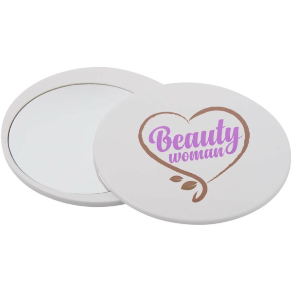 Glider slider makeup mirror – White with logo