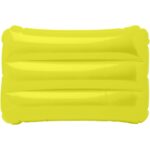 Sunny inflatable beach pillow – Yellow back view