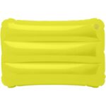 Sunny inflatable beach pillow – Yellow front view