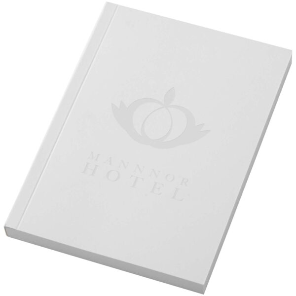 Novella Austen A6 soft cover notebook - 100 sheets – White with logo