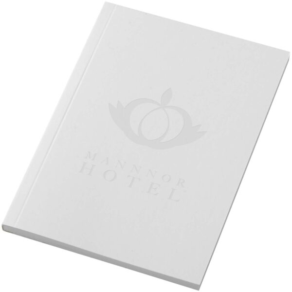 Novella Austen A6 soft cover notebook - 50 sheets – White with logo