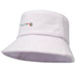 Melo GRS recycled terry sun hat – Lilac with logo