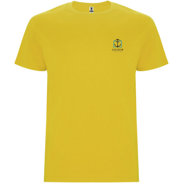 Stafford short sleeve kids t-shirt – Yellow with logo