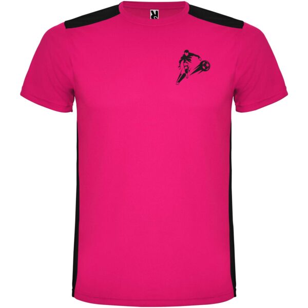 Detroit short sleeve unisex sports t-shirt – Fuchsia with logo