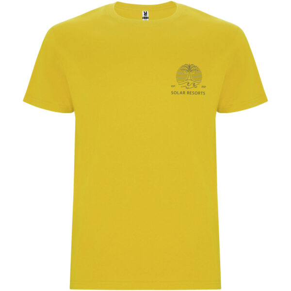 Stafford short sleeve men's t-shirt – Yellow with logo